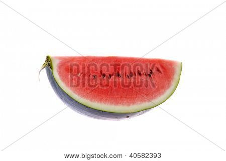 kromka melon wody, na białym tle