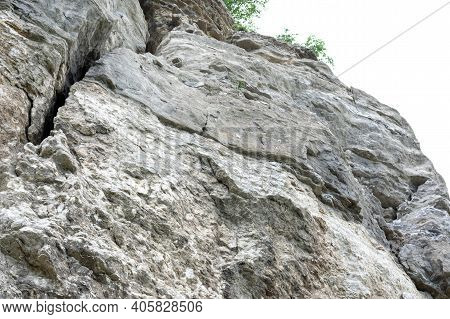 Rock Textured Stone. Cross Bedded Sandstone Or Gypsum With Lots Of Layers