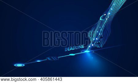 Abstract Technology Background. Modern Technology Background Design Concept. Modern Futuristic Techn