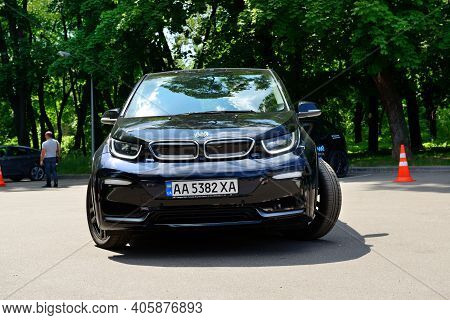 Kyiv - May 26: The Test-drive On Bmw I3s Electric Car On Plug-in Ukraine 2019 - Electric Vehicles Tr