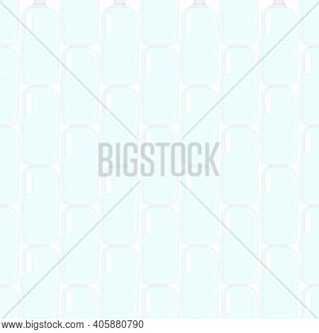 Illustration On Theme Set Identical Types Plastic Bottles For Drinking Water. Water Pattern Consisti