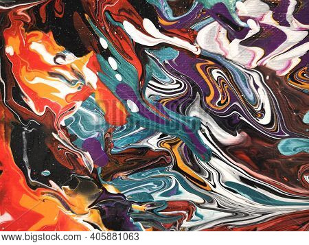 Fliud Art Abstract Trendy Colorful Background, Fashion Wall Paper. Alcohol Ink. Epoxy Resin.marbleiz