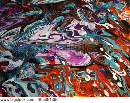 Fliud Art Abstract Trendy Colorful Background, Fashion Wall Paper. Alcohol Ink. Epoxy Resin.marbleiz