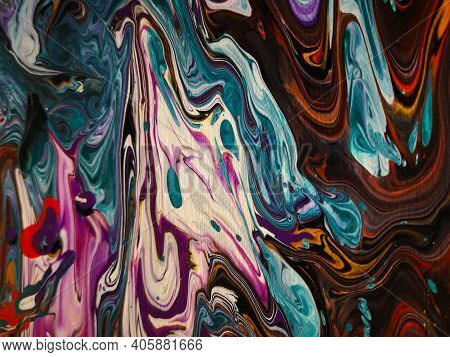 Fliud Art Abstract Trendy Colorful Background, Fashion Wall Paper. Alcohol Ink. Epoxy Resin.marbleiz