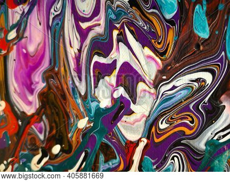 Fliud Art Abstract Trendy Colorful Background, Fashion Wall Paper. Alcohol Ink. Epoxy Resin.marbleiz