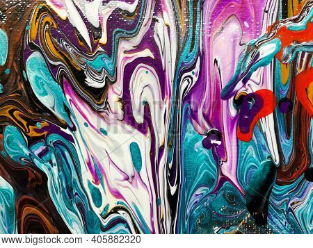 Fliud Art Abstract Trendy Colorful Background, Fashion Wall Paper. Alcohol Ink. Epoxy Resin.marbleiz