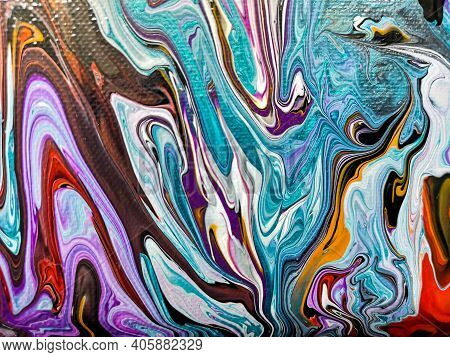Fliud Art Abstract Trendy Colorful Background, Fashion Wall Paper. Alcohol Ink. Epoxy Resin.marbleiz