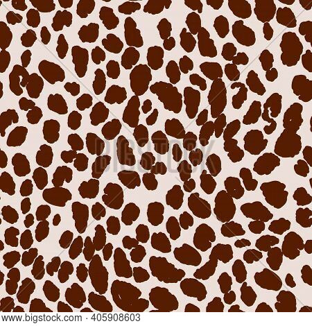 Abstract Modern Leopard Seamless Pattern. Animals Trendy Background. Beige Decorative Vector Stock I