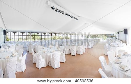 Matrimonio, evento, festa, banchetto, cena, tenda zona reception