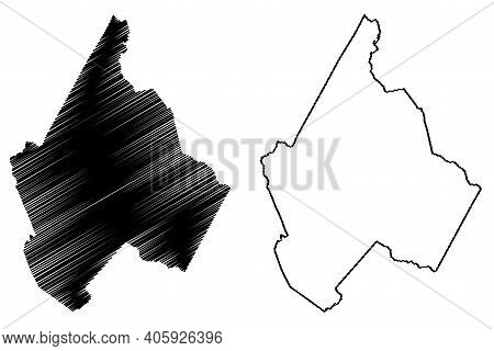 Avery County, North Carolina State (u.s. County, United States Of America, Usa, U.s., Us) Map Vector