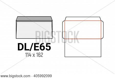 Dl Vector Office Mail Cover Corporate Envelope Letter Postcard