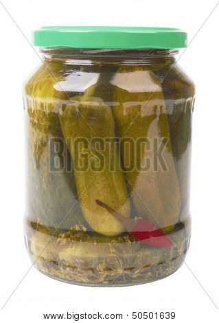 Pickles In A Glass Jar