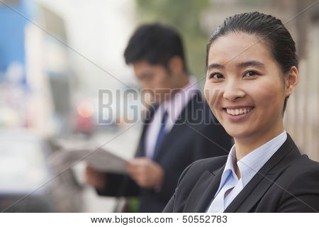 Young Businesswoman in Beijing, China, portrait