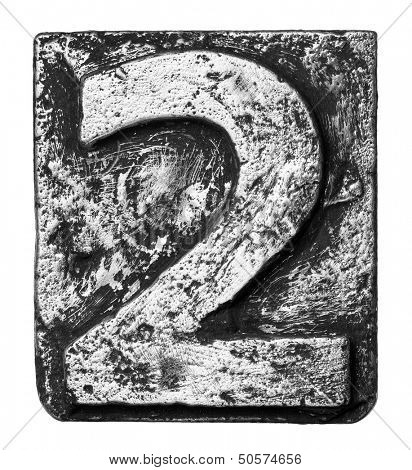 Metal alloy alphabet number 2