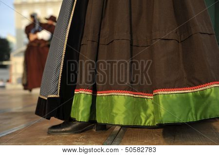 ZAGREB,CROATIA - JULY 19: Members of folk groups Oberes Murtal from Austria during the 47th International Folklore Festival in center of Zagreb,Croatia on July 19,2013