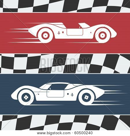 Two race cars