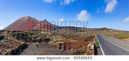 driving in lanzarote with view...