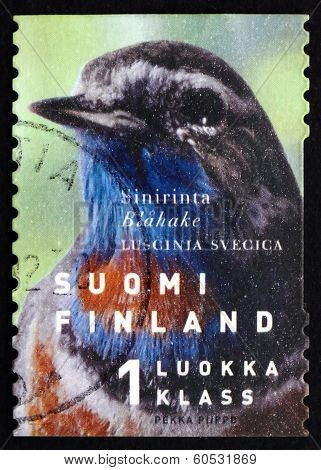 Postage Stamp Finland 1999 Bluethroat, Bird