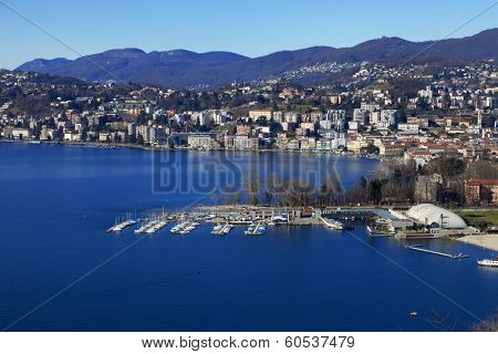 Lugano, view from the mountain