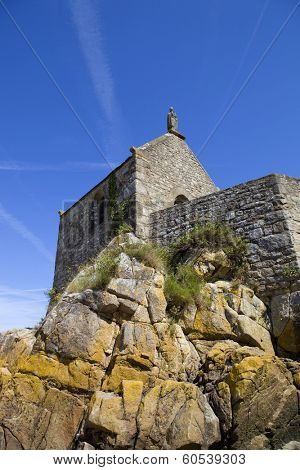 Saint Aubert Chapel, in Mont Saint Michel, France