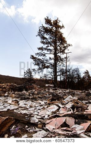 Fire damaged property