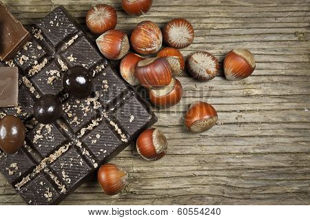 Chocolate with nuts