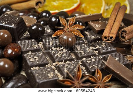 Chocolate and spices