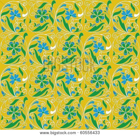 Seamless Floral Background Vector Repetition Art