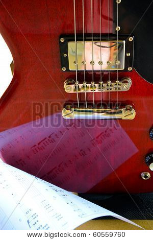 the red guitar
