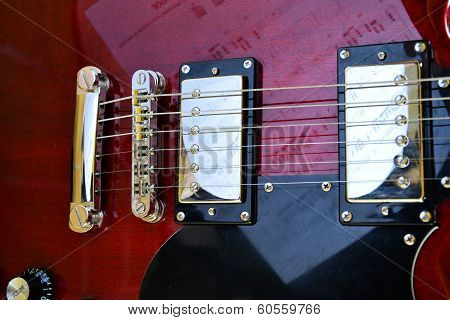 red guitar