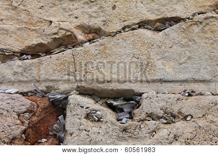 Mail Box Of God In Western Wall