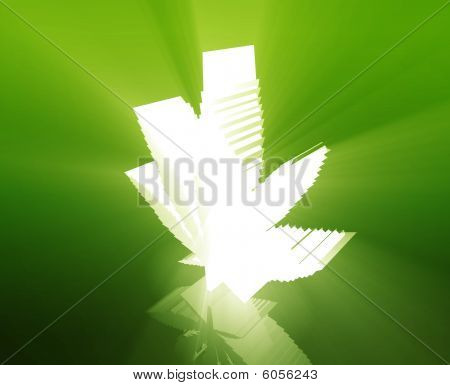 Illustration de feuille de marijuana