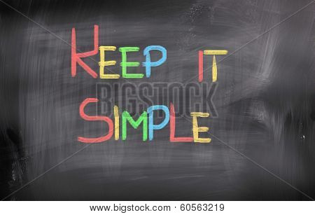 Keep It Simple Concept