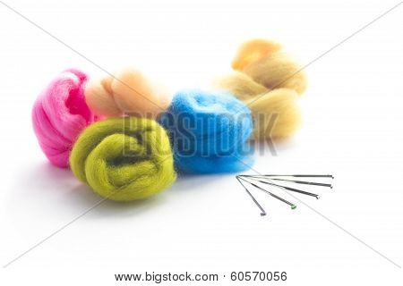 Colorful wool