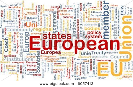 Europäische Union-Wort-Wolke