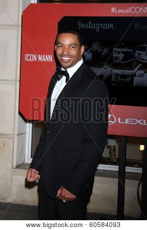 LOS ANGELES - FEB 25:  Laz Alonso at the 2nd Annual ICON MANN Power Dinner at Peninsula Hotel on February 25, 2014 in Beverly Hills, CA