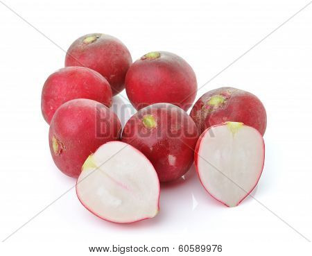 Radish Isolated On White Background