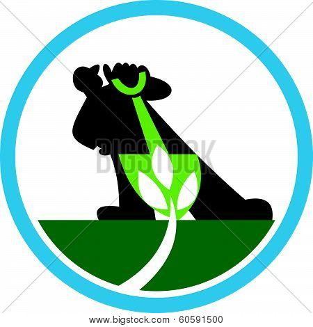 Organic Farmer Shovel Plant Circle