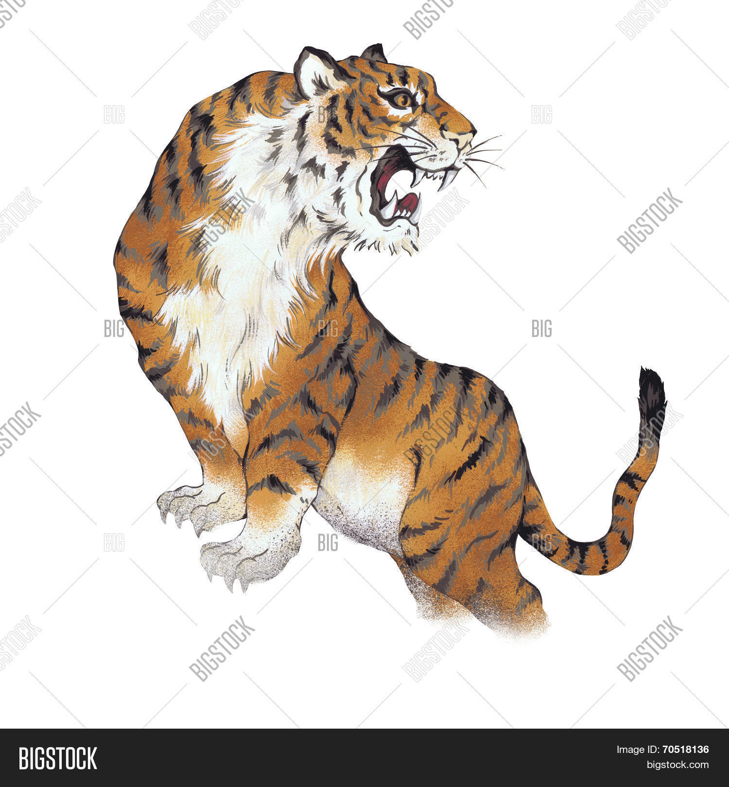Japanese Tiger Image Photo Free Trial Bigstock