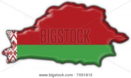 Beyaz Rusya düğme bayrağı şekli göster
