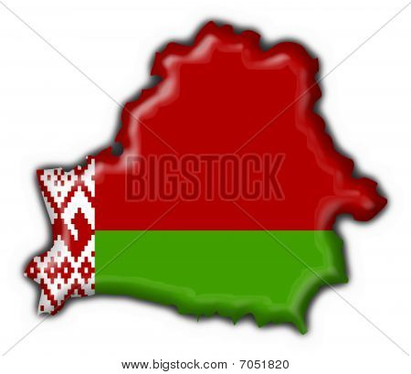 Beyaz Rusya düğme bayrağı şekli göster