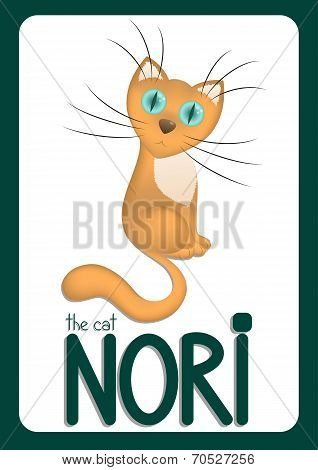 Cartoon cat Nori