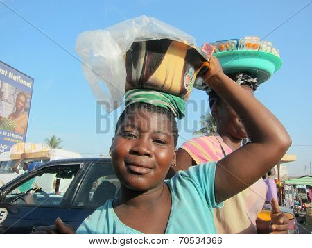 Ghanaian Girl Street Vendor