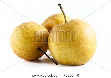 Ripe Nashi Studio Isolated On White Background