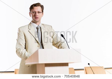 male speaker