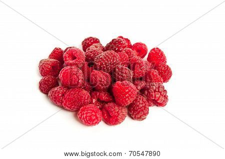 Sweet Raspberry Isolated On White Background Cutout