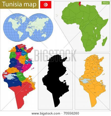 Administrative division of the Republic of Tunisia.