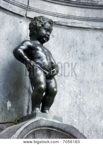 Manneken Pis v Bruselu.