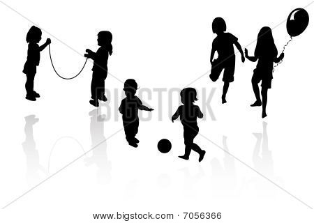 シルエット - 子供