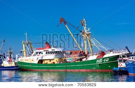 Fishing Boats In Harbor